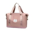 thumbnail image 1 of LACKUST Expandable Gym & Duffle Bags, Sports, Weekend Travel, Lightweight Overnight, For Men & Women,Pink, 1 of 6