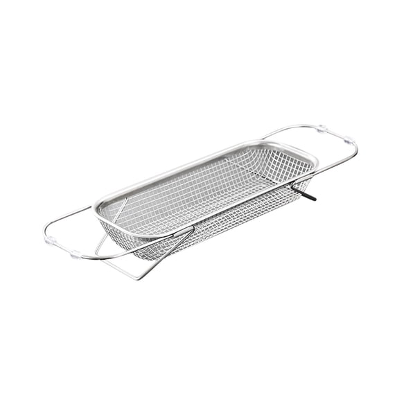 LACKUST Expandable Over Sink Dish Drying Rack, Stainless Steel Dish Drainer Rack for Kitchen Counter Storage
