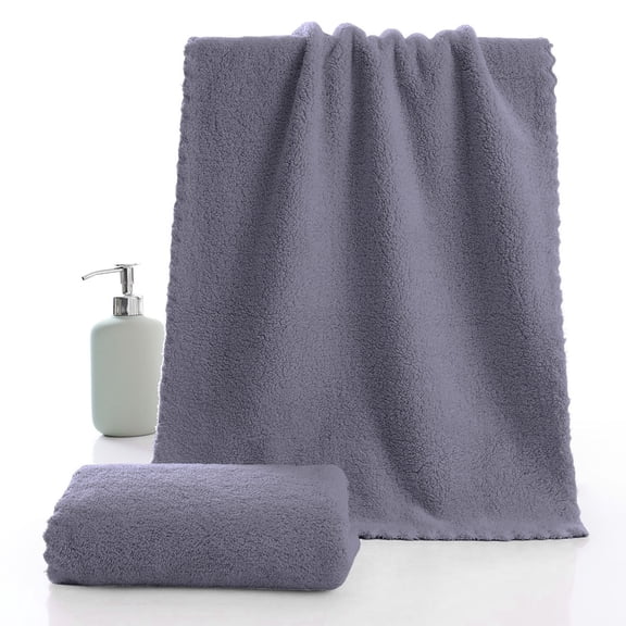 LACKUST Face Towele,Coral Velvet Plain Face Towel - Soft and Absorbent for Face Washing and Bathing,Dark Gray
