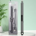 thumbnail image 1 of LACKUST Fireless Blaze Lighter Electric,Windproof Plasma Candle Lighter - Flameless with USB Recharge,Gray, 1 of 3