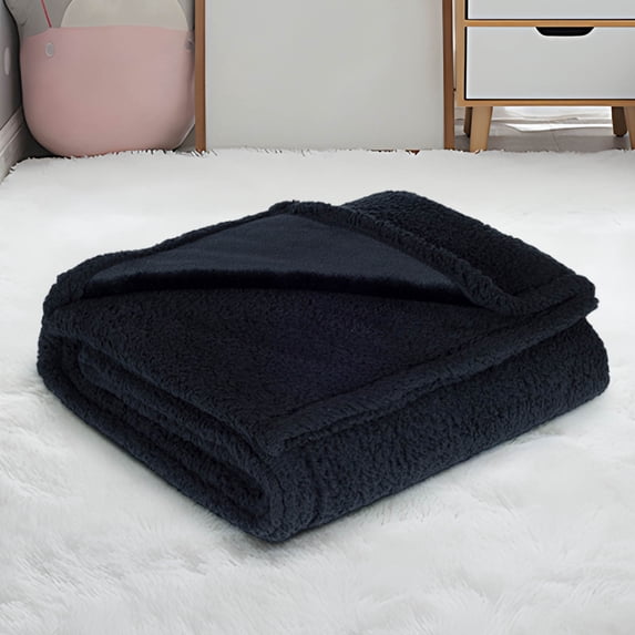 LACKUST Flannel Blanket Throw ,Warm Cotton Blanket,27.6x19.7in Solid color Blankets for Baby,C