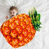 LACKUST Flannel Children's Blankets and Throws ,Summer Cool Blanket,33.5x19.7in Conditioning Blankets for Kids,Orange