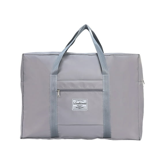 LACKUST Foldable Duffel Bag, Carry On, Sport, Weekender, Overnight, For Women & Girls,Gray