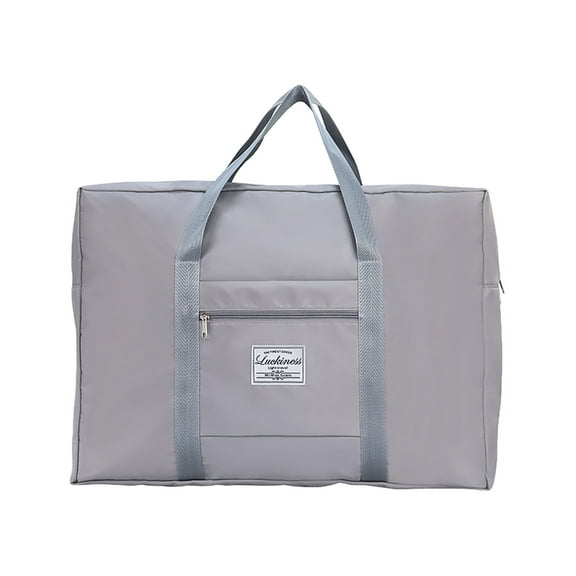 LACKUST Foldable Duffel Bag, Carry On, Sport, Weekender, Overnight, For Women & Girls,Gray