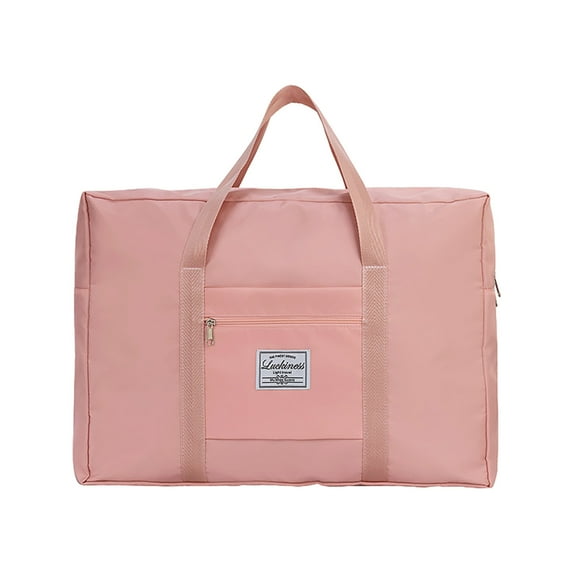 LACKUST Foldable Duffel Bag, Carry On, Sport, Weekender, Overnight, For Women & Girls,Pink
