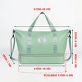 thumbnail image 1 of LACKUST Foldable Travel Bag, Shoe Compartment, Short Distance, Storage, Hangable, Business,Green, 1 of 4