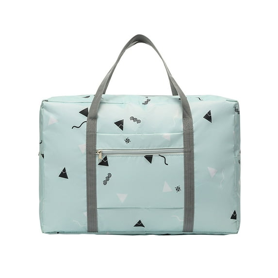 LACKUST Foldable Travel Duffel Bag, Weekender Overnight, Carry On, Sport Luggage, Women & Girls,Light Blue