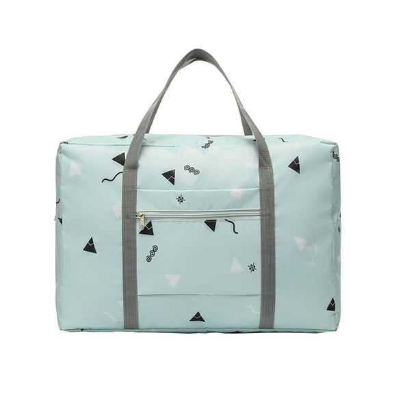 LACKUST Foldable Travel Duffel Bag, Weekender Overnight, Carry On, Sport Luggage, Women & Girls,Light Blue