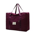 thumbnail image 1 of LACKUST Foldable Travel Duffel Bag, Weekender Overnight, Carry On, Sport Luggage, Women & Girls,Wine, 1 of 8