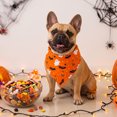 thumbnail image 1 of LACKUST Halloween Dog Bandana, Pet Bandana for Dogs & Cats, Adjustable Tie-On Halloween Costume Accessory for Parties & Photo Shoots, Orange, 1 of 6