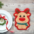 thumbnail image 1 of LACKUST Hand Towels for Bathroom,Christmas Themed Hand Towels - Featuring Cute Santa, Tree, Bell, Glove, Snowman, and Deer Designs,F, 1 of 6