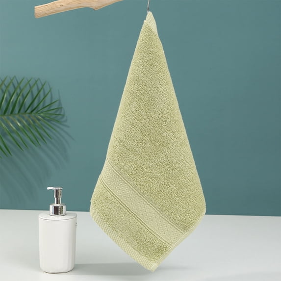 LACKUST Hand Towels for Bathroom,Quick Drying Hand Towels - Highly Absorbent Microfiber Coral Velvet - Ideal for Hotels and Bathrooms,Green