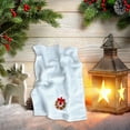 thumbnail image 1 of LACKUST Hand Towels for Kitchen,Christmas Decoration Hand Towel - Embroidered with Santa Claus, Reindeer, and Christmas Tree,White, 1 of 6