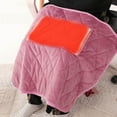 thumbnail image 1 of LACKUST Heated Blanket Throw ElectricClearance,31x24in Cycle Heat Blanket Warmer as Office Lunch Break Hand Warmer Knee Blanket Pink Heated Blanket,5V, 1 of 4