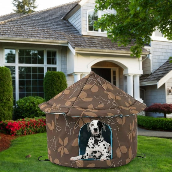 LACKUST Heated Outdoor Cat House,Dog bed for Indoor Clearance,Foldable Shelter for Stray Cats with Sunscreen Protection,B