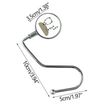 LACKUST Hooks for Hanging,Removable Hook Desk Hook Hanging Bag Hook Student- Punching Children's Bag Hook Desktop Hook Portable Side Desk Bag Hook,A