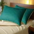 thumbnail image 1 of LACKUST Hotel Grade Down Core - Soft and Supportive Bed Pillow for Back and Stomach Sleepers, Made of Skin-Friendly Cotton Fabric,Green, 1 of 6