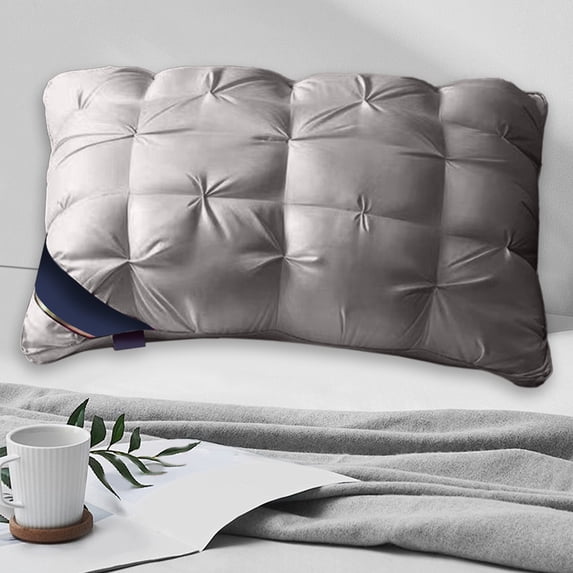 LACKUST Hotel Pillow - Ultra Soft Pillow Core Protects the Cervical Vertebrae, Household Pillow Core, Feather Velvet Twisted Pillow, 18.89X 29.13IN,Gray