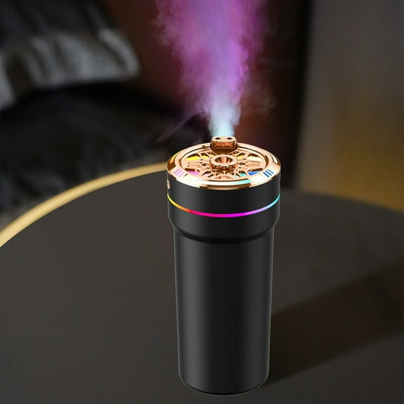 LACKUST Humidifiers for Bedroom,Intelligent Car Humidifier, Aromatherapy, Odor Removal, Ambient Light,Black