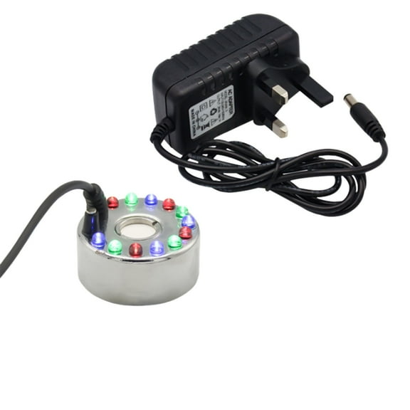 LACKUST Humidifiers for Bedroom,Ultrasonic Mist Maker Fogger, Small Fountain Mist Machine, 12 LED Light Flashes, Air Humidifier,As Show
