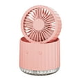 thumbnail image 1 of LACKUST Humidifying Spray Fan - Rechargeable Portable Hydration Chiller,Portable Air Conditioners Desk Fans,Desk Air Conditioner for Room Office Bedroom Desk Indoor Outdoor,Pink, 1 of 5