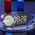 thumbnail image 1 of LACKUST Intelligent Sensing Bluetooth Sound Alarm Clock, Bluetooth Sound, Dazzling Lights, Portable Mini Desktop, Home And Outdoor,Black, 1 of 2