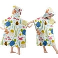 thumbnail image 1 of LACKUST Kids Oversized Beach Towel Hooded - Sand-Resistant 65x75cm with Ocean Animals, 1 of 3
