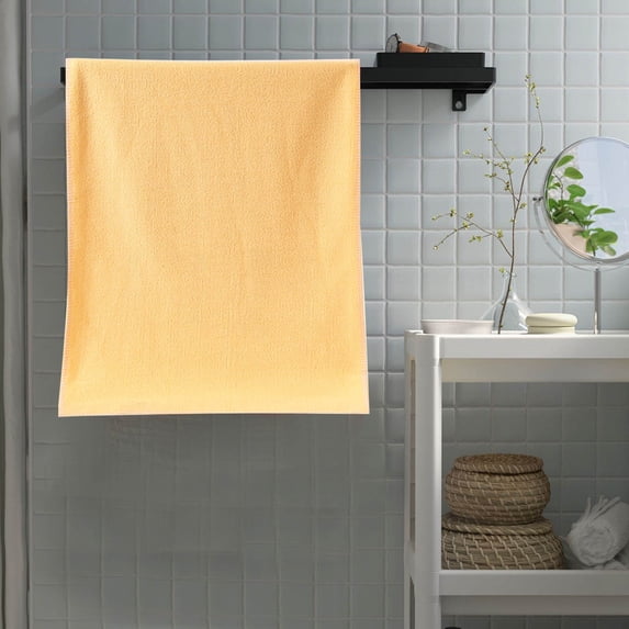 LACKUST Large Bath Towels,1PC Shower Towel - Super Absorbent and Comfortably Soft,Yellow
