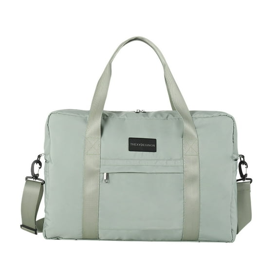 LACKUST Large Travel Tote, Expandable Gym Tote, Carry On Overnight, Trolley Sleeve, Wet Pocket, Travel Duffel Bags,Green