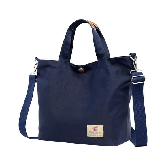 LACKUST Lightweight Expandable Duffel Bag, Double Shoulder Strap, Travel, Sports Tote, Gym, Weekender, Overnight, For Women,Dark Blue