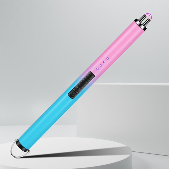 LACKUST Long Electric Candle Lighter,Color Gradient Arc Lighter - Ignition Gun,Rechargeable,Color