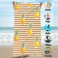 thumbnail image 1 of LACKUST Microfiber Beach Towel with Pineapple Stripes, Quick-Dry & Lightweight for Beach and Travel (70x150cm), 1 of 8