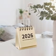 thumbnail image 1 of LACKUST Mini Desk Calendar 2024-2025, Small Desktop Planner & Monthly Flip Calendar, Triangle Design Countdown Tracker for Office, Home, Sch-ool - Productivity Gift, 1 of 6