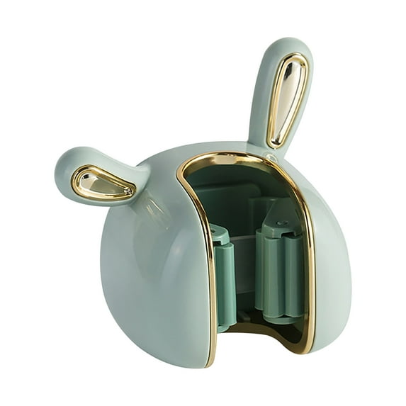 LACKUST Mop Broom Holder Organizer Wall Mount Clearance,Wall Mounted Mop Organizer Brush Mop Hanger Storage Rack Kitchen Tool,Green