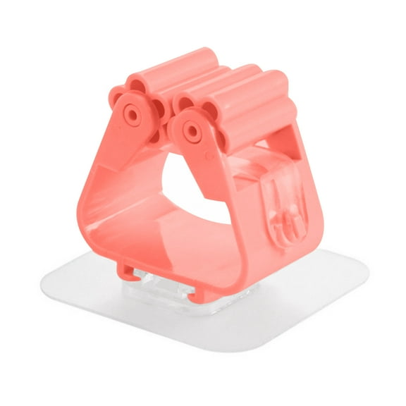 LACKUST Mop Broom Holder Organizer Wall Mount on Sale,Wall Mounted Mop Organizer Brush Mop Hanger Storage Rack Kitchen Tool,Pink