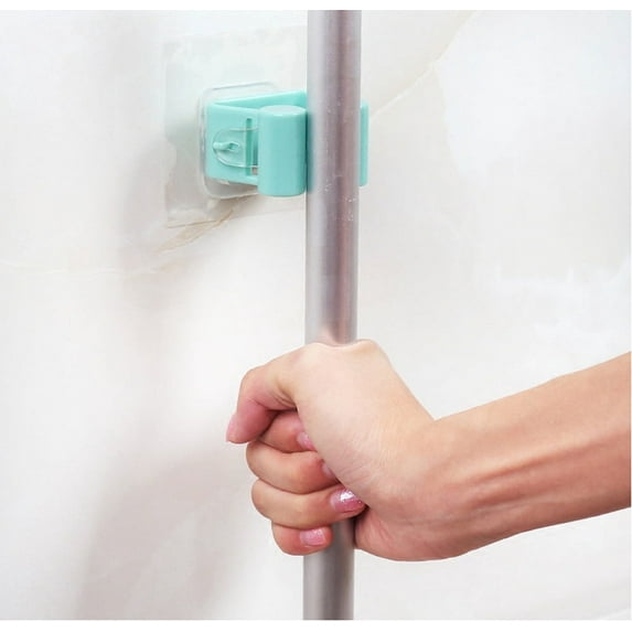 LACKUST Mop Broom Holder Organizer Wall Mount on Sale,Wall Mounted Mop Umbrella Brush Hanger Storage Rack Kitchen Tool,multcolor