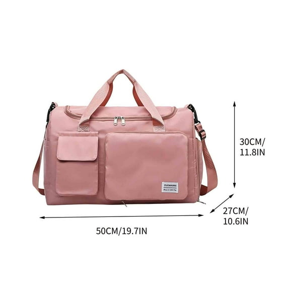 LACKUST New Large Capacity Crossbody Bag, Multiple Compartments, Cloth, Shoulder Style,Pink