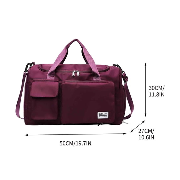 LACKUST New Large Capacity Crossbody Bag, Multiple Compartments, Cloth, Shoulder Style,Red