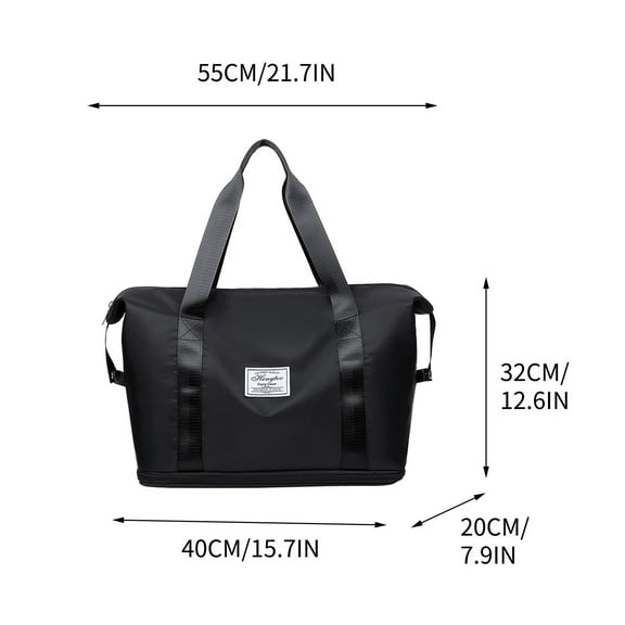 LACKUST New Nylon Crossbody Bag, Large Capacity, Multiple Compartments, Shoulder Style,Black