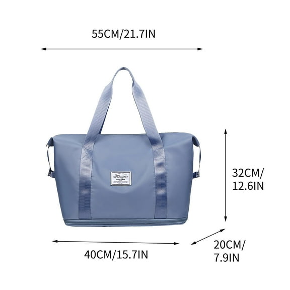 LACKUST New Nylon Crossbody Bag, Large Capacity, Multiple Compartments, Shoulder Style,Blue