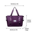 thumbnail image 1 of LACKUST New Nylon Crossbody Bag, Large Capacity, Multiple Compartments, Shoulder Style,Purple, 1 of 2