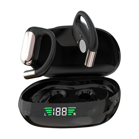 LACKUST OWS Open Ear Wireless Earbuds, Ear Hook Design, Long Battery Life & Digital Display - for Gaming, Music, Outdoor Calls & Sports