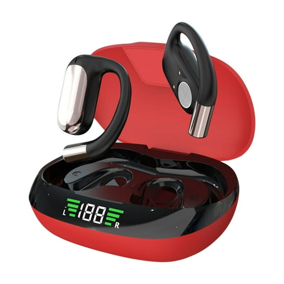 LACKUST OWS Open Ear Wireless Earbuds, Hook-Ear Design, Long Battery Life with Digital Display, Bluetooth Headphones for Sports, Gaming & Outdoor Calls