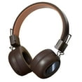 thumbnail image 1 of LACKUST Over-Ear Wireless Bluetooth 5.4 Headphones - Foldable Soft Headband, Low Latency for Gaming & Sports, Long Battery Life, Brown, 1 of 5
