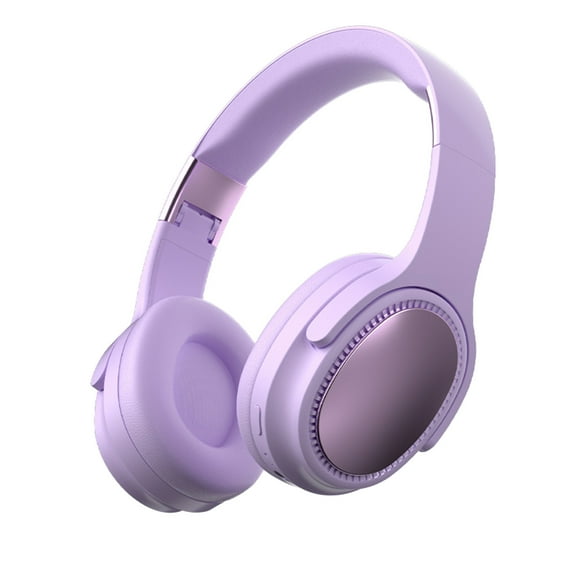 LACKUST Over-Ear Wireless Bluetooth 5.4 Headphones Purple - Low Latency, High-Quality Sound, Foldable, Long Battery Life - for Gaming, Sports, Travel