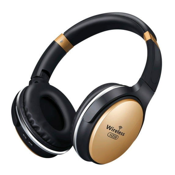 LACKUST Over-Ear Wireless Bluetooth Headphones,Clearance Noise Cancelling Bluetooth Headphones for Kids,Stereo Wireless Headset,Gold