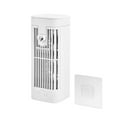 thumbnail image 1 of LACKUST Portable Automatic Remote Conditioner Fan with 3-Speed and Head Shaking,Portable Air Conditioners Fan,Small Portable Room Air Conditioner Coolers for Room Living Room,White, 1 of 9
