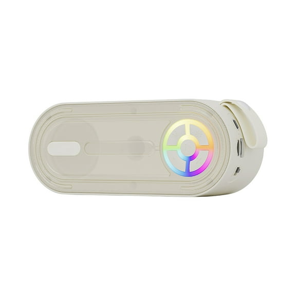 LACKUST Portable Bluetooth 5.3 Speaker, Outdoor Wireless Heavy Bass Sound with TF Card/FM/USB, Long Battery Life, Beige