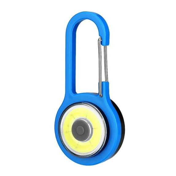 LACKUST Portable Super Mini COB Flashlight Keychain,Clearance Keychains Rings for Keys for Men Women for Car,Signal Light,Blue