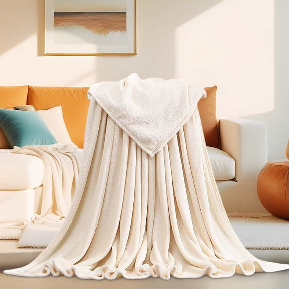 LACKUST Premium Flannel Throw Blanket Clearance ,Bath Towel Blanket,29.5x21.7in Coral Fleece Soft and Cozy Blankets for Home Yoga and Outdoors,F